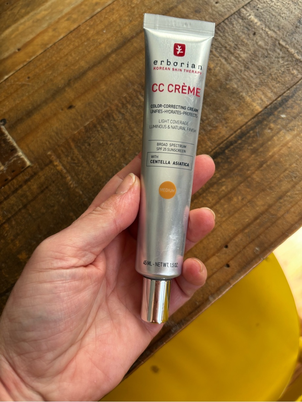 Erborian CC Crème Medium 45ml SPF 25 Color Correcting Cream Used 2x